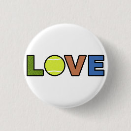 Tennis Love Round Button 缶バッジ