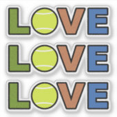 Tennis Love Stickers シール (正面)