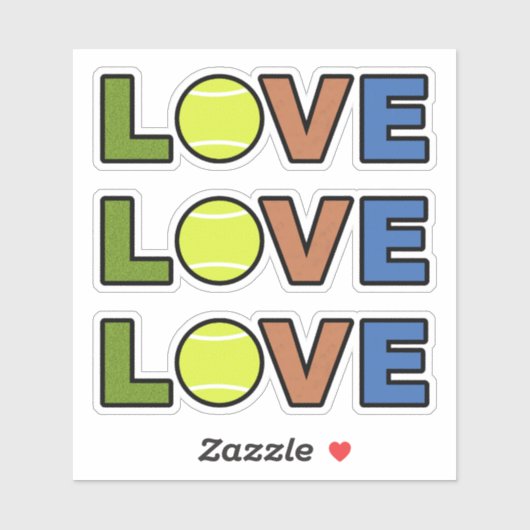 Tennis Love Stickers シール (シート)