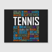 Tennis Lover Words T Shirt Gift for Players and Co (正面)