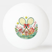 Tennis Merry Christmas with tennis ball 卓球ボール (裏面)