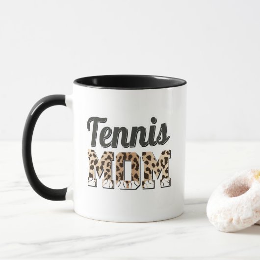 Tennis Mom Leopard マグカップ (ドーナツ)