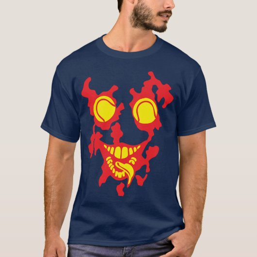 tennis monstre yeux langue dent feroce 1 tシャツ (正面)