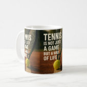 tennis, not just a game コーヒーマグカップ (正面左)