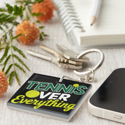 Tennis Over Everything - Design Graphique tennis キーホルダー (正面右)