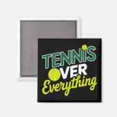 Tennis Over Everything - Design Graphique tennis マグネット (正面/裏面)