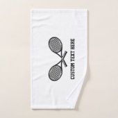 Tennis Personalized White Team Club Player Girls ハンドタオル (ハンドタオル)