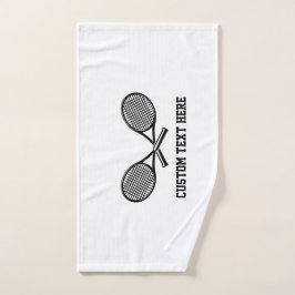 Tennis Personalized White Team Club Player Girls ハンドタオル