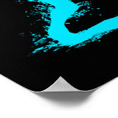 Tennis Player - Abstract Watercolor Art ポスター (角)