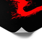 Tennis Player - Abstract Watercolor Art ポスター (角)