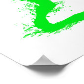 Tennis Player - Abstract Watercolor Art ポスター (角)