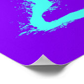 Tennis Player - Abstract Watercolor Art ポスター (角)