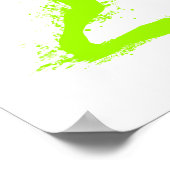 Tennis Player - Abstract Watercolor Art ポスター (角)