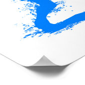 Tennis Player - Abstract Watercolor Art ポスター (角)