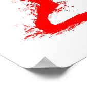 Tennis Player - Abstract Watercolor Art ポスター (角)