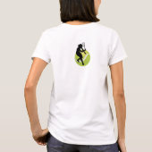 Tennis Player Silhouette and Ball Personalize Tシャツ (裏面)