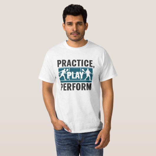 Tennis - Practice play perform Tシャツ (正面フル)