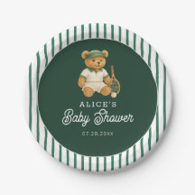 Tennis Preppy Bear Baby Shower