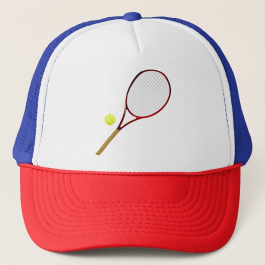Tennis racket and ball キャップ (正面)