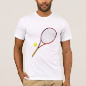 Tennis racket and ball tシャツ (正面)