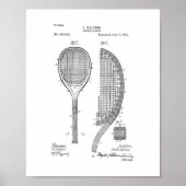 Tennis Racket Patent ポスター (正面)