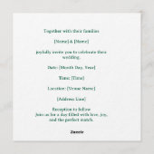 Tennis Save the date Invitation for Wedding 招待状 (裏面)