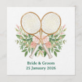 Tennis Save the date Invitation  for Wedding  招待状 (正面)