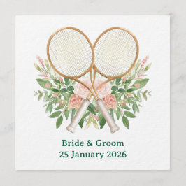 Tennis Save the date Invitation  for Wedding  招待状