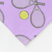 Tennis Seamless Pattern - Racket and Ball  フリースブランケット (角)