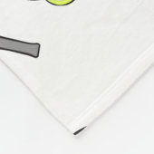 Tennis Seamless Pattern - Racket and Ball  フリースブランケット (角)