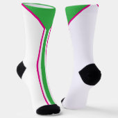 Tennis Socken , 90´s Farbschema, Retro, Neon  ソックス (傾斜あり)