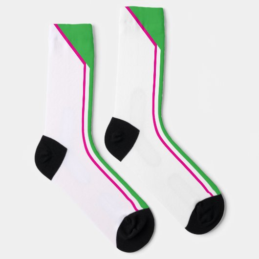 Tennis Socken , 90´s Farbschema, Retro, Neon  ソックス (右)