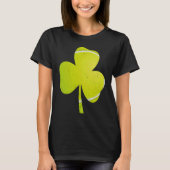 Tennis St Patricks Day  Distressed Irish Shamrock Tシャツ (正面)