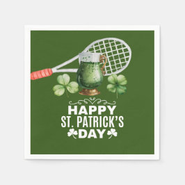 Tennis St. Patrick's day for tennis player     スタンダードカクテルナプキン