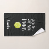 Tennis Sweat Towel Gifts For Players Lovers Cute ハンドタオル (ハンドタオル)