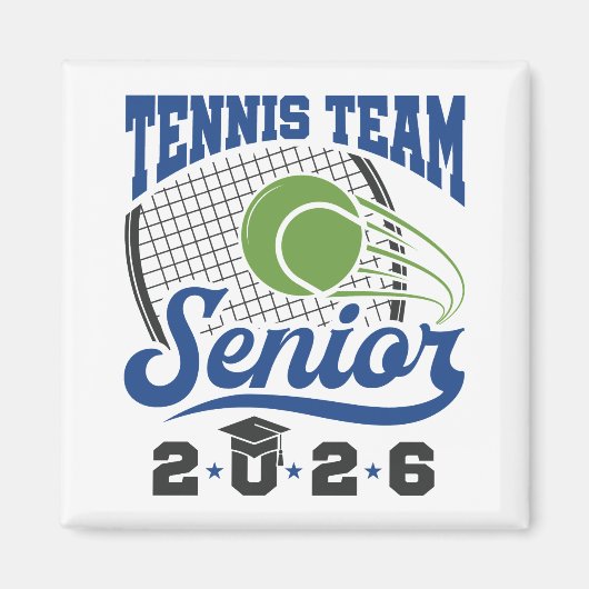 Tennis Team Senior Class of 2026 マグネット (正面)