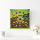 Tennis Tennisclub Sportverein スクエア壁時計 (ホーム)