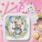 Tennis themed Baby Shower for Baby Boy Party ペーパープレート (パーティー)