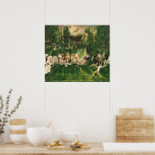 Tennis Tournament - George Bellows Fine Art Poster ポスター (キッチン)
