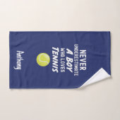 Tennis Towel Boy Gifts For Children Kids Players ハンドタオル (ハンドタオル)