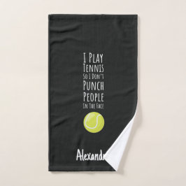 Tennis Towels Personalized Funny Player Gifts  ハンドタオル
