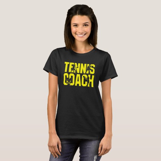 Tennis Trainer Repeat After Me Yes Coach Tシャツ (正面フル)