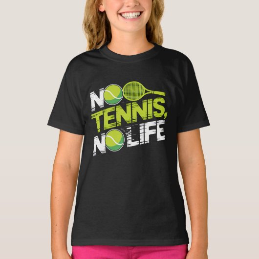 Tennis, une passion sans limites tシャツ (正面)