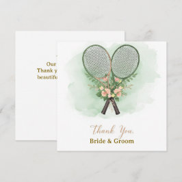 Tennis Wedding Thank You Card  サンキューカード