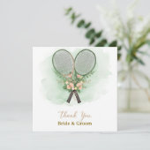 Tennis Wedding Thank You Card  サンキューカード (スタンド正面)