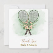 Tennis Wedding Thank You Card  サンキューカード (正面)