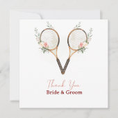 Tennis Wedding Thank You Card  サンキューカード (正面)
