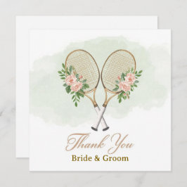 Tennis Wedding Thank You Card  サンキューカード