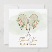 Tennis Wedding Thank You Card  サンキューカード (正面)