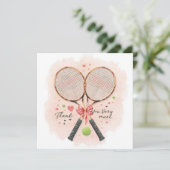 Tennis wedding with racket and love hearts (スタンド正面)